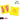 Lucky Bags LCKY Yellow and Neon Pink