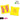 Lucky Bags LCKY Yellow and Neon Pink