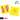 Lucky Bags LCKY Yellow and Neon Pink