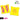 Lucky Bags LCKY Yellow and Neon Pink