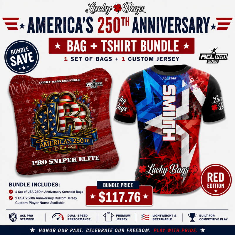 Lucky Bags America's 250th Anniversary Bundle – Jersey + Bags Collection (Red | Gray | Navy)